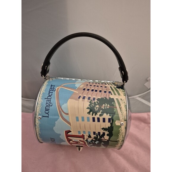 Rare Little Earth 7 Story Longaberger Barrel Purse Bag - Picture 4 of 10